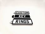 Personalised Plate Keyring