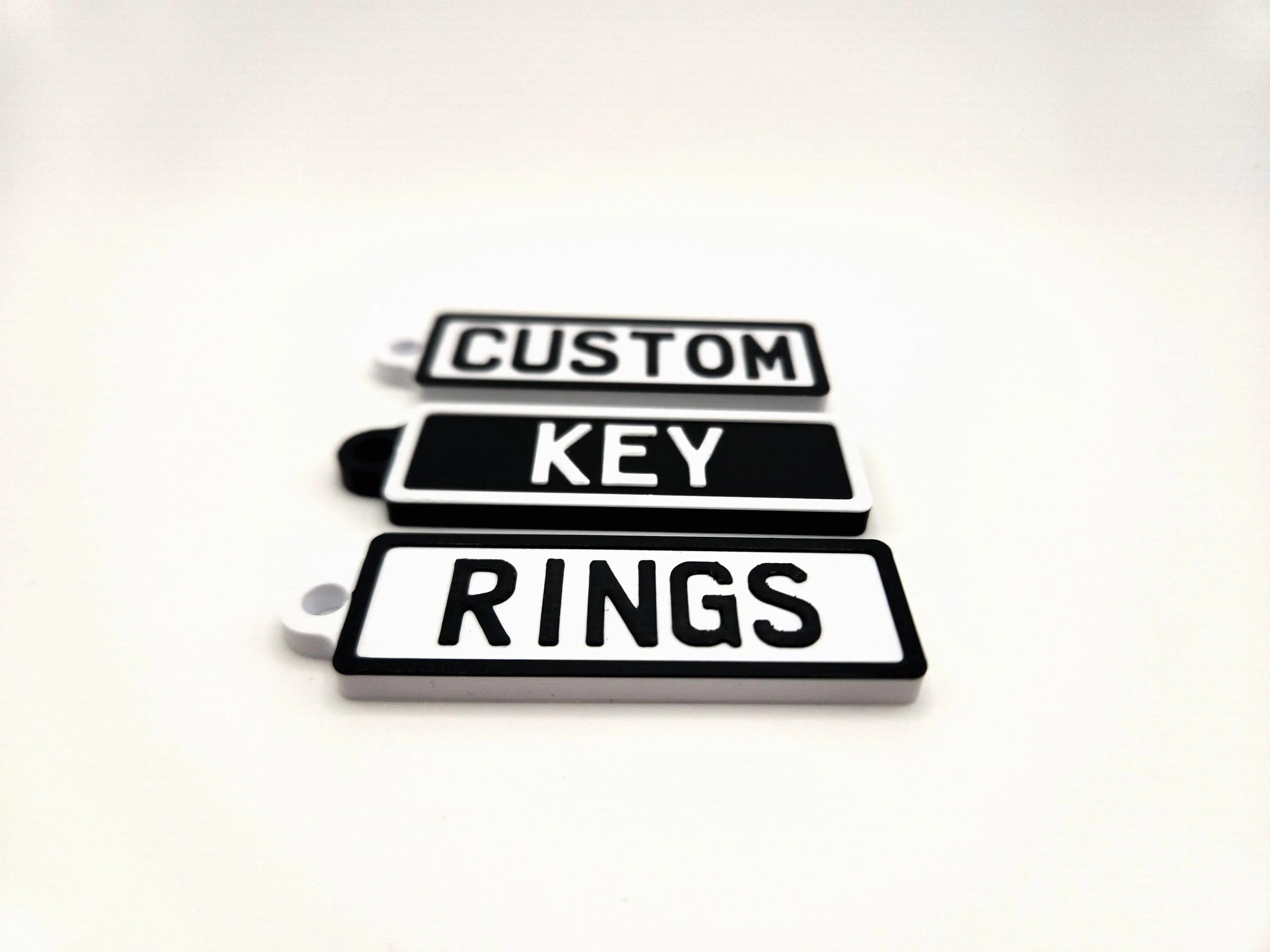 Personalised Plate Keyring