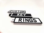 Personalised Plate Keyring